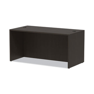 Alera® Valencia Series Straight Desk Shell, 59.13w x 29.5d x 29.63h, Espresso (ALEVA216030ES)