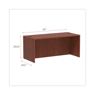 Alera® Valencia Series Straight Front Desk Shell, 65w x 29.5d x 29.63h, Cherry (ALEVA216630MC)