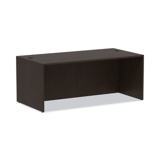 Alera® Valencia Series Straight Front Desk Shell, 71w x 35.5d x 29.63h, Espresso (ALEVA217236ES)
