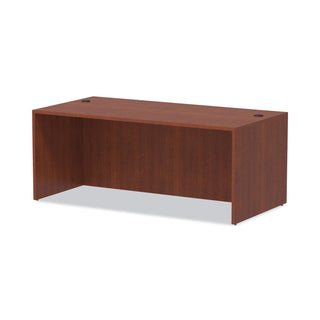 Alera® Valencia Series Straight Desk Shell, 71w x 35.5d x 29.63h, Medium Cherry (ALEVA217236MC)