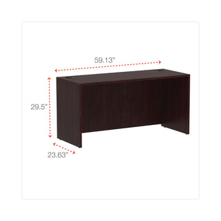 Alera® Valencia Series Credenza Shell, 59.13w x 23.63d x 29.5h, Mahogany (ALEVA256024MY)