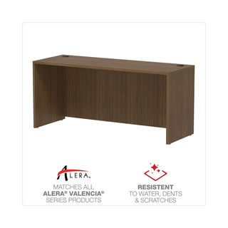 Alera® Valencia Series Credenza Shell, 65w x 23.63d x 29.5h, Modern Walnut (ALEVA256624WA)