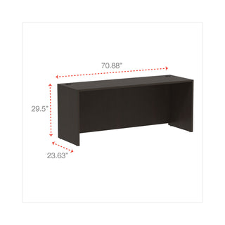 Alera® Valencia Series Credenza Shell, 70.88w x 23.63d x 29.5h, Espresso (ALEVA257224ES)