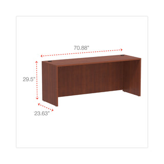 Alera® Valencia Series Credenza Shell, 70.88w x 23.63d x 29.5h, Medium Cherry (ALEVA257224MC)