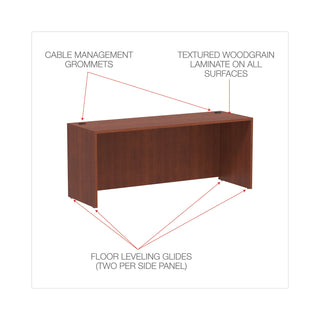 Alera® Valencia Series Credenza Shell, 70.88w x 23.63d x 29.5h, Medium Cherry (ALEVA257224MC)