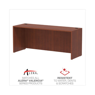 Alera® Valencia Series Credenza Shell, 70.88w x 23.63d x 29.5h, Medium Cherry (ALEVA257224MC)