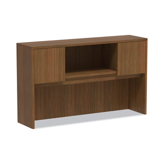 Alera® Valencia Series Hutch, 3-Comp, 58.88w x 15d x 35.38h, Modern Walnut (ALEVA286015WA)