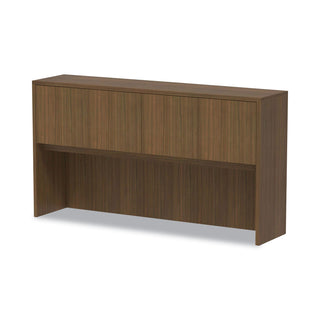 Alera® Valencia Series Hutch, 3-Comp, 64.75w x 15d x 35.38h, Modern Walnut (ALEVA286615WA)