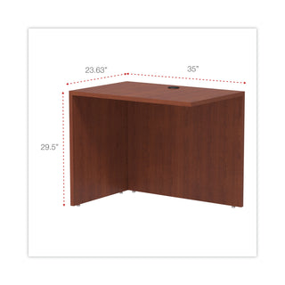 Alera® Valencia Series Reversible Return/Bridge Shell, 35w x 23 5/8d x 29 1/2h, Medium Cherry (ALEVA353624MC)