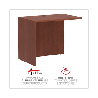Alera® Valencia Series Reversible Return/Bridge Shell, 35w x 23 5/8d x 29 1/2h, Medium Cherry (ALEVA353624MC)