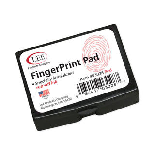 LEE Inkless Fingerprint Pad, 2.25 x 1.75, Red (LEE03028)