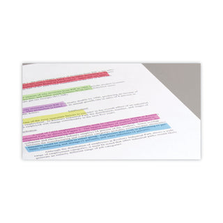 LEE Removable Highlighter Tape, 1/2" X 720", Assorted, 6/PK (LEE13888)