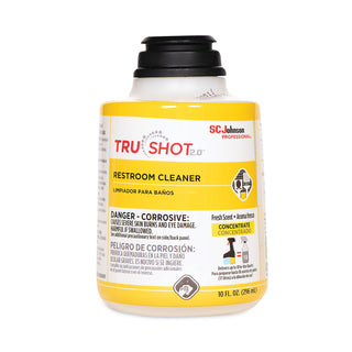 SC Johnson Professional® TruShot 2.0 Restroom Cleaner - Concentrate Spray - 10 fl oz (0.3 quart) - Clean Fresh ScentCartridge - 4 / Carton - Clear (SJN315384)