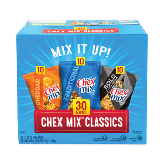 Chex Mix® Varieties, Assorted Flavors, 1.75 oz Pack, 30 Packs/Box (GRR22000787)