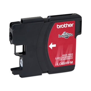 Brother LC65HYM Innobella High-Yield Ink, 750 Page-Yield, Magenta (BRTLC65HYM)