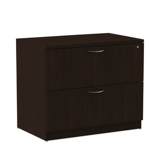 Alera® Valencia Series Two Drawer Lateral File, 34w x 22.75d x 29.5h, Espresso (ALEVA513622ES)