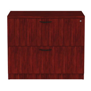 Alera® Valencia Series Two Drawer Lateral File, 34w x 22.75d x 29.5h, Mahogany (ALEVA513622MY)