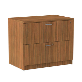 Alera® Valencia Series Two-Drawer Lateral File, 34w x 22.75d x 29.5h, Walnut (ALEVA513622WA)