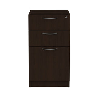 Alera® Valencia Box/Box/File Full Pedestal, 15.63w x 20.5d x 28.5h, Espresso (ALEVA532822ES)