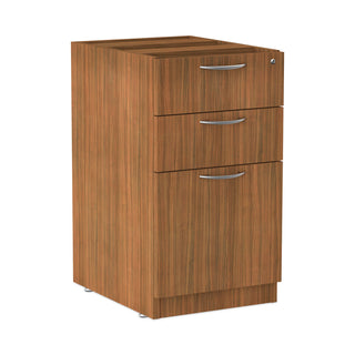 Alera® Valencia Series Box/Box/File Full Pedestal, 15.63w x 20.5d x 28.5h, Modern Walnut (ALEVA532822WA)