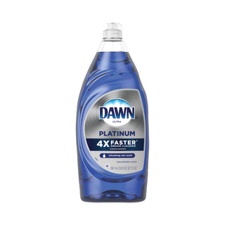 Dawn® Platinum Liquid Dish Detergent, Refreshing Rain Scent, 32.7 oz Bottle, 8/Carton (PGC01135)