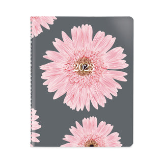 Brownline® Essential Weekly Appointment Book, Columnar Format, Pink Daisy Artwork, 11 x 8.5, Multicolor Cover, 12-Month (Jan-Dec): 2026 (REDCB950G05)