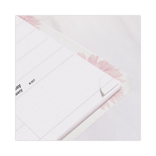 Brownline® Essential Weekly Appointment Book, Columnar Format, Pink Daisy Artwork, 11 x 8.5, Multicolor Cover, 12-Month (Jan-Dec): 2026 (REDCB950G05)