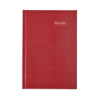 Brownline® Daily/Monthly Planner, 8.25 x 5.75, Red Cover, 12-Month (Jan to Dec): 2026 (REDCB389RED)
