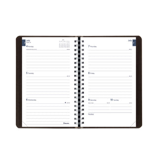 Blueline® Academic Weekly/Monthly Planner, 8 x 5, Black Cover, 13-Month: July 2025 to Aug 2026 (REDCA101BLK)