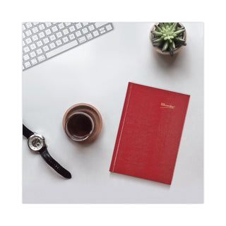 Brownline® Daily/Monthly Planner, 8.25 x 5.75, Red Cover, 12-Month (Jan to Dec): 2026 (REDCB389RED)