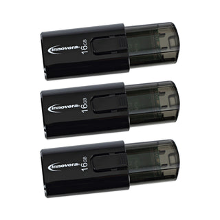 Innovera® USB 3.0 Flash Drive, 16 GB, 3/Pack (IVR82316)