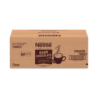 Nestlé® Hot Cocoa Mix, Dark Chocolate, 0.71 Packets, 50 Packets/Box, 6 Boxes/Carton (NES70060CT)