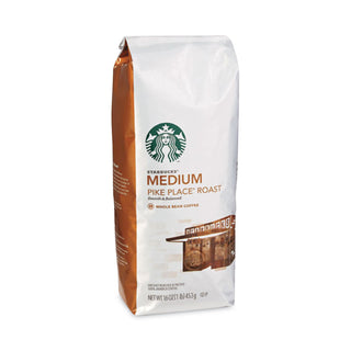 Starbucks® Whole Bean Coffee, Pike Place Roast, 1 lb Bag, 6/Carton (SBK11017854CT)