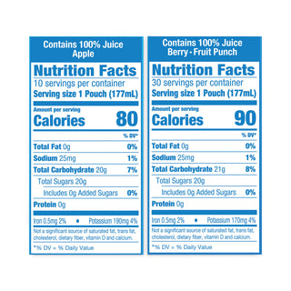 Capri Sun® 100% Juice Pouches Variety Pack, 6 oz, 40 Pouches/Pack (GRR22000720)