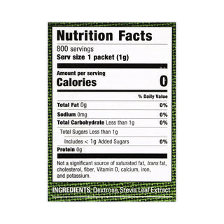 Stevia in the Raw® Sweetener, 1 g Packet, 800 Packets/Box (GRR22000441)