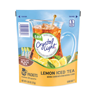 Crystal Light® Flavored Drink Mix Pitcher Packs, Iced Tea, 0.14 oz Packets, 16 Packets/Pouch (GRR22000553)