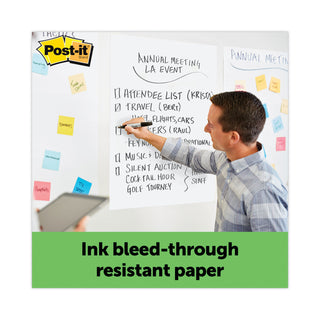 Post-it® Vertical-Orientation Self-Stick Easel Pads, Unruled, Green Headband, 30 White 25 x 30 Sheets, 2/Carton (MMM559RP)