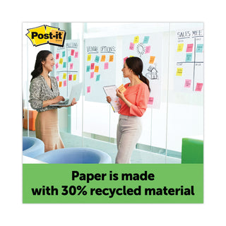 Post-it® Vertical-Orientation Self-Stick Easel Pads, Unruled, Green Headband, 30 White 25 x 30 Sheets, 2/Carton (MMM559RP)