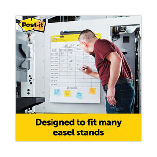 Post-it® Vertical-Orientation Self-Stick Easel Pad Value Pack, Quadrille Rule (1 sq/in), 30 White 25 x 30 Sheets, 4/Carton (MMM560VAD4PK)