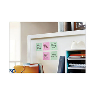 Post-it® Original Pads in Beachside Cafe Collection Colors, 3" x 3", 100 Sheets/Pad, 12 Pads/Pack (MMM654AST)