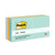 Post-it® Original Pads in Beachside Cafe Collection Colors, 3" x 3", 100 Sheets/Pad, 12 Pads/Pack (MMM654AST)