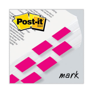 Post-it® Standard Page Flags in Dispenser, Bright Pink, 100 Flags/Dispenser (MMM680BP2)