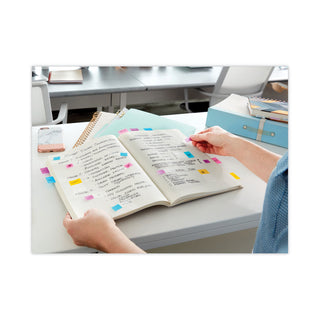Post-it® Standard Page Flags in Dispenser, Bright Pink, 100 Flags/Dispenser (MMM680BP2)