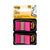 Post-it® Standard Page Flags in Dispenser, Bright Pink, 100 Flags/Dispenser (MMM680BP2)