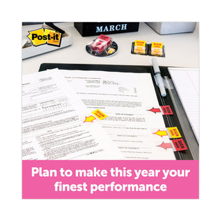 Post-it® Page Flags in Dispenser, "Sign Here", Yellow, 200 Flags/Dispenser (MMM680HVSH)