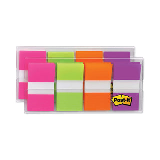 Post-it® Page Flags in Portable Dispenser, Bright, 160 Flags/Dispenser (MMM680PGOP2)