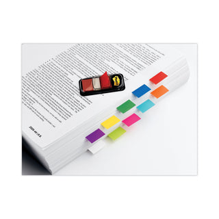 Post-it® Marking Page Flags in Dispensers, Red, 50 Flags/Dispenser, 12 Dispensers/Pack (MMM680RD12)