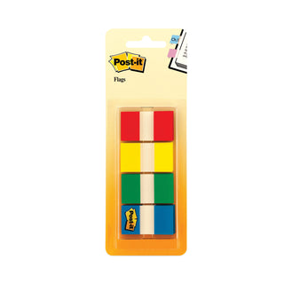 Post-it® Page Flags in Portable Dispenser, Assorted Primary, 160 Flags/Dispenser (MMM680RYGB2)