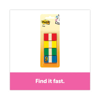 Post-it® Page Flags in Portable Dispenser, Assorted Primary, 160 Flags/Dispenser (MMM680RYGB2)