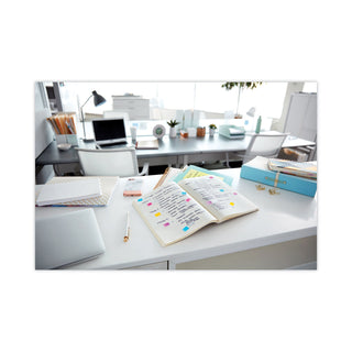 Post-it® Standard Page Flags in Dispenser, White, 100 Flags/Dispenser (MMM680WE2)